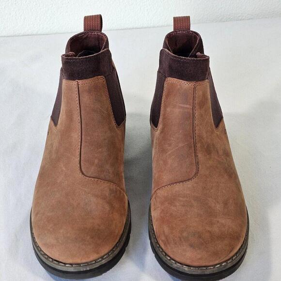 Chaco Womens Cataluna Explorer Chelsea Mahogany Leather Boot Size US 7 EU 38 - Picture 3 of 11